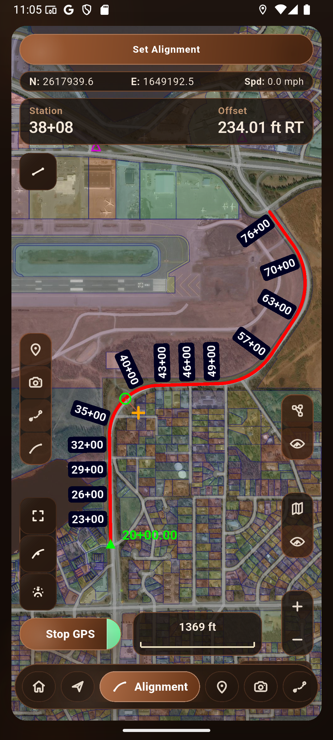 Alignment map screenshot
